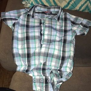 Kids wrangler button up shirt